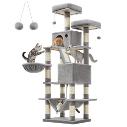 Feandrea cat Tower Xxl, Height 168 cm, for up 6 Cats (Pct165w01)  (Feapct165w01)