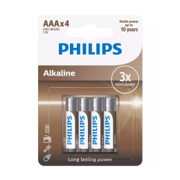 Philips Lr03a4b.grs Αλκαλικές Μπαταρίες Υψηλής Απόδοσης 4 τμχ aaa
