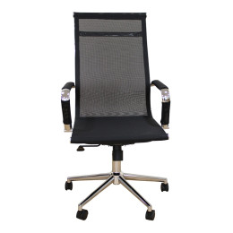 A9954 ΜΑΥΡΟ PU/MESH ΠΟΛΥΘΡΟΝΑ ΓΡΑΦΕΙΟΥ 53X58X46-105/55-115εκ.