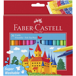 Μαρκαδόροι Faber-Castell Λεπτοί Ζωγραφικής 36 Χρώματα 554203
