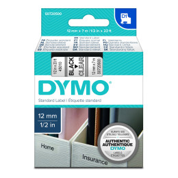 Ταινία Ετικετογράφου Dymo Standard 45019 12 mm x 7 m (Μαύρα Γράμματα σε Πράσινο Φόντο) (S0720590) (Dymo45019)