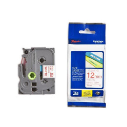 Brother p-Touch Laminated red on White 8m x 12mm (Tze232) (Brotze232)