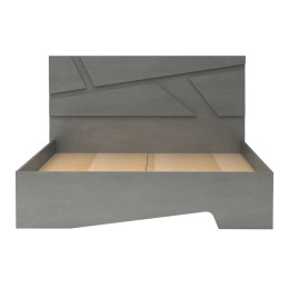 Κρεβάτι Efes Megapap Χρώμα Γκρι Σκυροδέματος 160x200εκ.