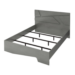 Κρεβάτι Efes Megapap Χρώμα Γκρι Σκυροδέματος 160x200εκ.