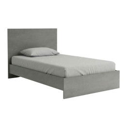 Κρεβάτι Troy Megapap Χρώμα Γκρι Σκυροδέματος 120x200εκ.