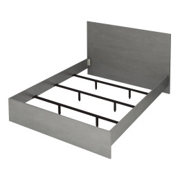 Κρεβάτι Troy Megapap Χρώμα Γκρι Σκυροδέματος 150x200εκ.