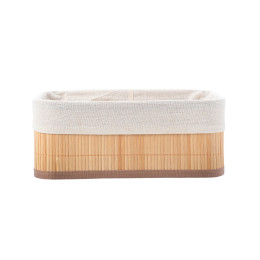 Estia Καλαθι Οργανωσης Bamboo Essentials 30x20cm me Επενδυση