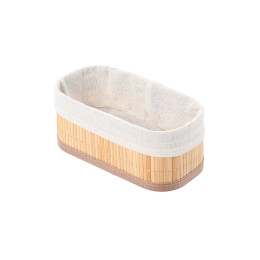 Estia Καλαθι Οργανωσης Bamboo Essentials 19.5x10cm me Επενδυση