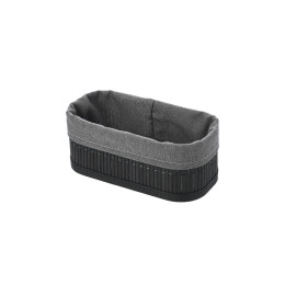 Estia Καλαθι Οργανωσης Bamboo Essentials 19.5x10cm me Επενδυση Μαυρο