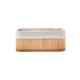 Estia Καλαθι Οργανωσης Bamboo Essentials 24.5x10cm me Επενδυση