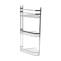 Estia Εταζερα Elegant Μεταλλικη Γωνιακη 3 Θεσεων 54x28x18cm Χρωμιου