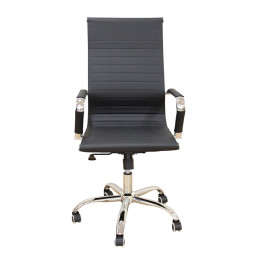 A9955 ΜΑΥΡΟ PU ΠΟΛΥΘΡΟΝΑ ΓΡΑΦΕΙΟΥ 54X62X44-104/53-113εκ.