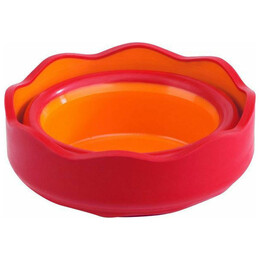 Πτυσσόμενο Ποτηράκι Καθαρισμού Πινέλων Faber-Castell Clic & Go Πορτοκαλί 181517