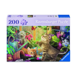 Ravensburger Puzzle: Feel Well - Cheeky Cats (200pcs) (12001735)