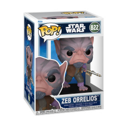 Funko Pop! Disney: Star Wars the Mandalorian & Grogu - zeb Orrelios #822 Bobble-Head Vinyl Figure