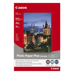 Canon Φωτογραφικό Χαρτί a6 Semi Gloss 260g/m² 50 Φύλλα (1686b015) (Can-Sg201a6)