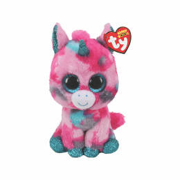 TY Beanie Boos Gumball Χνουδωτό Μονόκερος Ροζ Και Γαλάζιο 15εκ