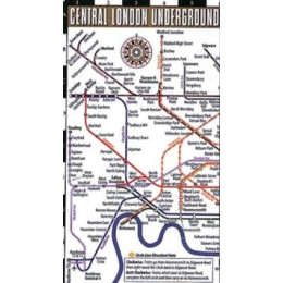 Streetwise London Underground map - Laminated map of the London Underground, England