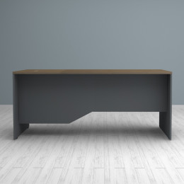 Γραφείο Επαγγελματικό Venturo Megapap Χρώμα Ανθρακί - Καρυδί 180x80x75εκ.