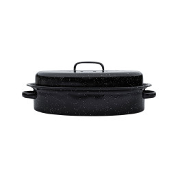 Γαστρα Enamel Εμαγιε 40x27x15cm 4.8lt με Σχαρα