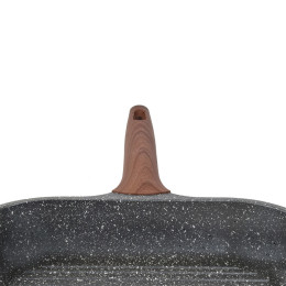 Estia Γκριλιερα Stone Αντικολλητικη Χυτου Αλουμινιου 28cm