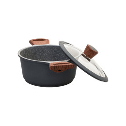 Estia Κατσαρολα Stone Αντικολλητικη Χυτου Αλουμινιου 20cm 2.5lt