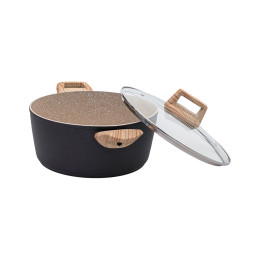 Estia Κατσαρολα Earth Αντικολλητικη Πρεσσαριστου Αλουμινιου 24cm 4.3lt