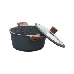 Estia Κατσαρολα Stone Αντικολλητικη Χυτου Αλουμινιου 24cm 4.5lt