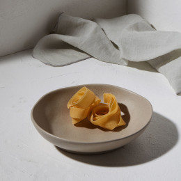 Estia Πιατο Βαθυ Mare Stoneware 22cm Vanilla