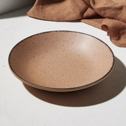 Estia Πιατο Βαθυ Terra Πορσελανινο 23cm Salmon