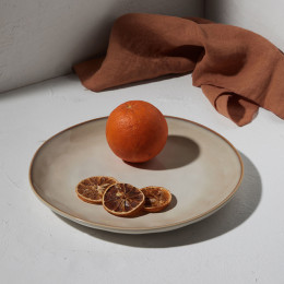 Estia Πιατο Ρηχο Vignette Stoneware 27cm Ivory