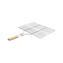 Σχαρα Ψησιματος Barbeque Μεταλλικη 49x30cm με Ξυλινη Λαβη