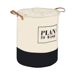 Καλαθι Απλυτων Plan 60lt Πτυσσομενο με Χερουλια 40x40x50cm