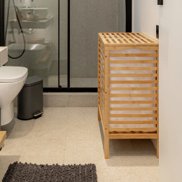 Estia Καλαθι Απλυτων Bamboo Essentials 60lt Διπλο