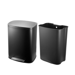 Estia Καδος Απορριματων Soloprime Soft Close 50lt Μαυρος