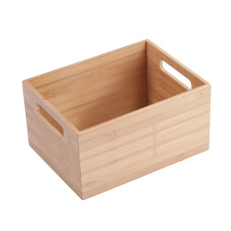 Estia Κουτι Οργανωσης Bamboo Essentials με Λαβες 26x18.5x16.5cm Στοιβαζομενο