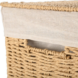 Estia Καλαθι Απλυτων Botanica 38x22x55cm me Εσωτερικη Επενδυση & Καπακι Ορθογωνιο