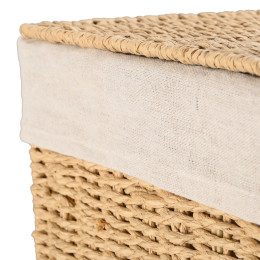 Estia Καλαθι Απλυτων Botanica 38x22x55cm me Εσωτερικη Επενδυση & Καπακι Ορθογωνιο