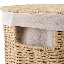Estia Καλαθι Απλυτων Botanica 40x40x50cm me Εσωτερικη Επενδυση & Καπακι