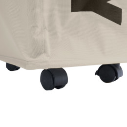 Estia Καλαθι Απλυτων με Ροδακια Taupe