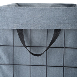 Estia Καλαθι Απλυτων Cage Μεταλλικο Αναδιπλουμενο 35x40x55cm