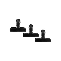 Estia Κλιπ για Σακουλες Τροφιμων Μαυρα 3 Τεμ.