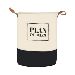 Καλαθι Απλυτων Plan 60lt Πτυσσομενο με Χερουλια 40x40x50cm