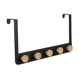 Estia Κρεμαστρα Πορτας Πενταπλη Μεταλλικη Μαυρη