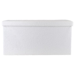 Estia Σκαμπο Cube Teddy με Αποθηκευτικο Χωρο 76χ38cm Λευκο