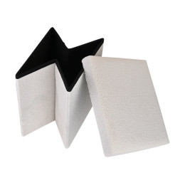 Estia Σκαμπο Cube Teddy με Αποθηκευτικο Χωρο 38χ38cm Λευκο