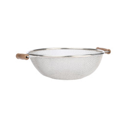 Estia Σουρωτηρι Ζυμαρικων Allure Ανοξειδωτο 26cm Ξυλινες Λαβες