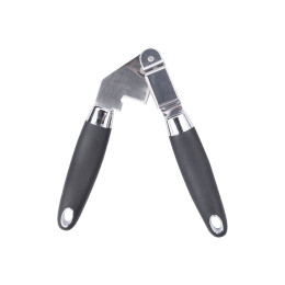 Estia Πρεσσα Σκορδου Ανοξειδωτη 19cm με Εργονομικη Λαβη Σιλικονης