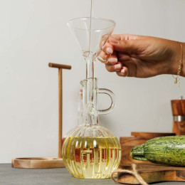 Estia Χωνι Γυαλινο Allure 100ml 7.5x14cm με Λαβη