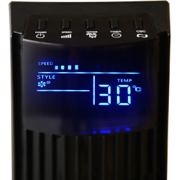 Estia Ανεμιστηρας Δαπεδου Πυργος Turret 91cm 45w με Τηλεχειριστηριο & Χρονοδιακοπτη